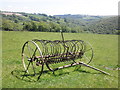 Vintage hay rake, near Ashway Lane