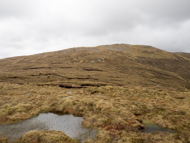 Peat bog near to Cnoc Donn a' Phris
