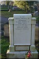 Headstone, Dean Road cemetery