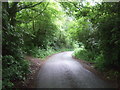 Bend in the lane towards Bradley in the Moors