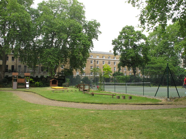 Playground and tennis court, Mecklenburgh Square