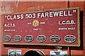 "Class 503 Farewell", Wirral Transport Museum, Birkenhead