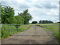 Gated farm track