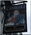 Sign for the Travellers Rest, Derby