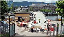 J3474 : New Lagan weir footbridge, Belfast - June 2015(5) by Albert Bridge