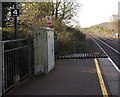 Electricity cabinet on platform 1, Pencoed railway station