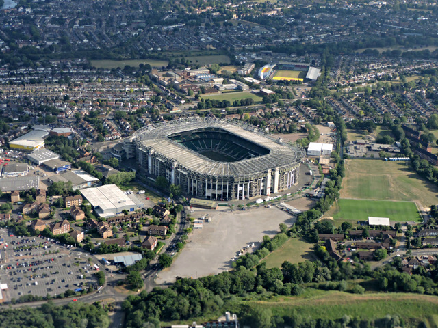 Twickenham Stadium from the air