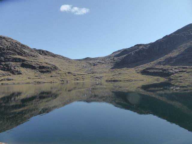 Looking across Loch Coruisk to Allt a' Choire Riabhaich