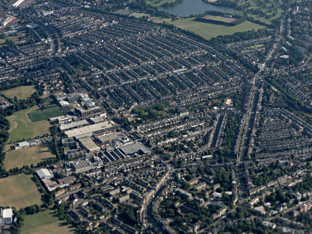 Southfields from the air