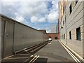 SJ8545 : Royal Stoke University Hospital: access road between Main and Lyme Buildings by Jonathan Hutchins