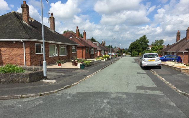 Newcastle-under-Lyme: Brookside Close © Jonathan Hutchins :: Geograph ...