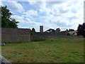 St Mary with St Ethelbert glimpsed from a footpath