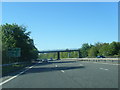 A78 nears Broomlands Busway overbridge