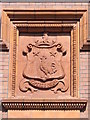 NZ2564 : Coat of arms on Sutherland House, College Street, NE1 by Mike Quinn