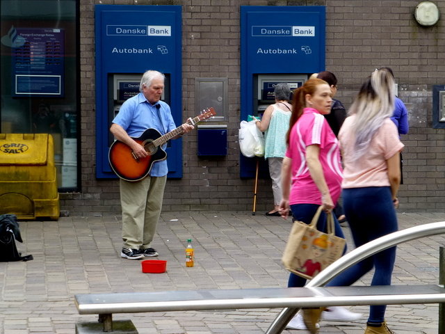 Busking, Omagh