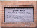 NZ2564 : Plaque on Burt Hall, Northumberland Road, NE1 by Mike Quinn
