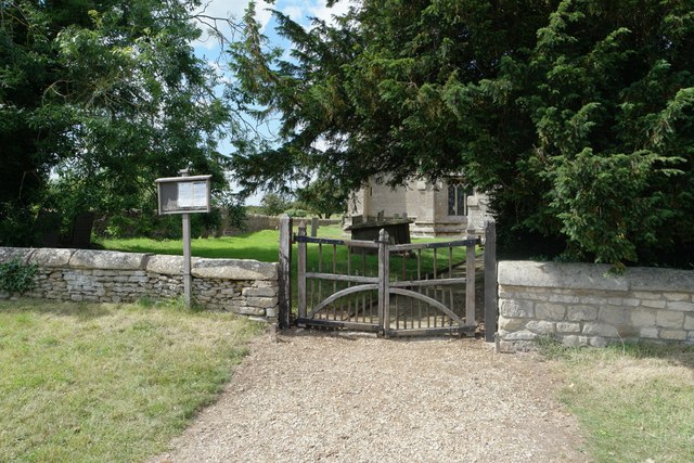 Saint Nicholas, Walcot: Church gate and notice board