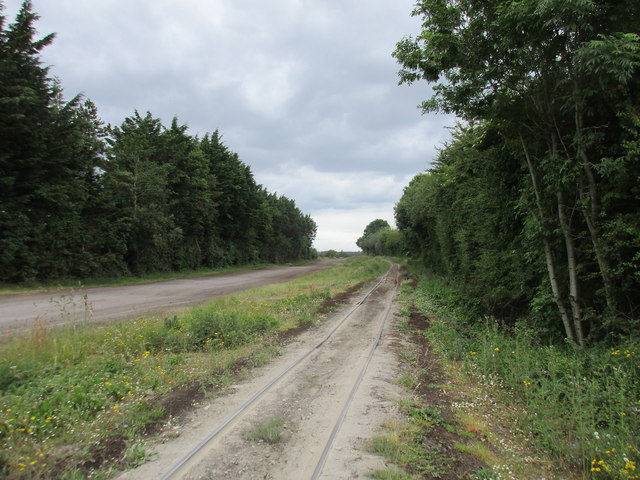 Narrow gauge railway crossing Belmont Road