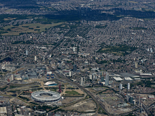 The Olympic Stadium from the air