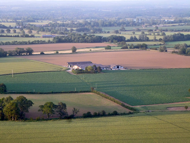 Cowlease Farm from the air