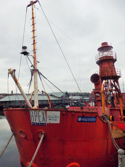 Bow of a former Fife Ness lightship