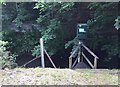 Newcastle-under-Lyme: flood measuring equipment on the Lyme Brook