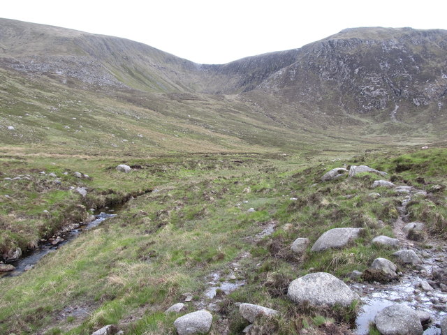 View towards the trough-end of the Spinkwee River