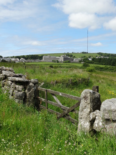 Near Oakery Bridge - view to Dartmoor Prison