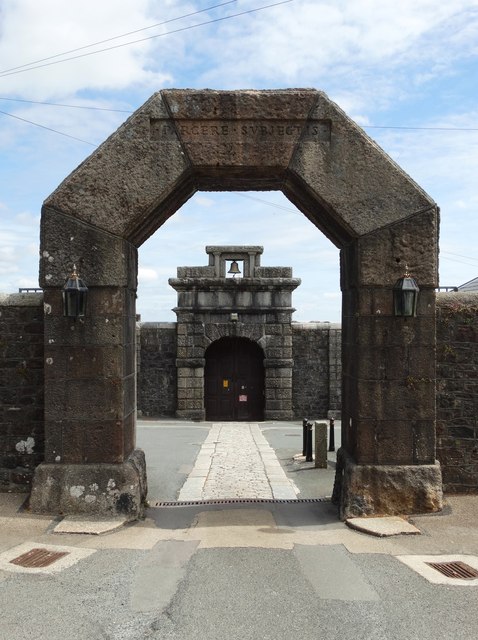 Dartmoor Prison - the historic main gate
