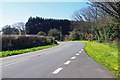 SS0898 : A4139 road approaching Lydstep, Pembs by P L Chadwick