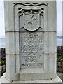 Inscribed plaque on Newport and Forgan war memorial