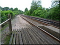 View from a foot crossing over the railway