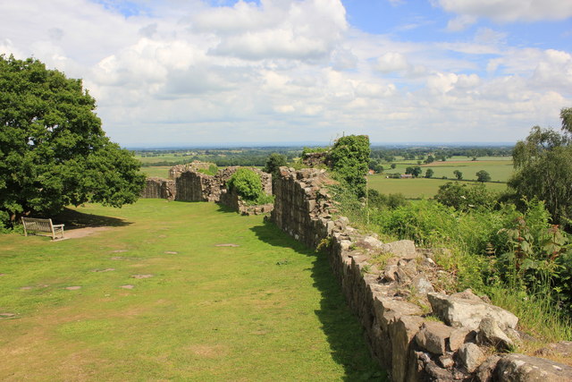 The Curtain Wall at Beeston Castle