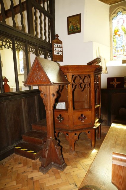 Lectern by the Pulpit