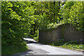 Abutments of one-time railway bridge