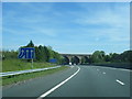 M80 nears railway viaduct at Castle Cary