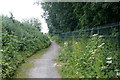 Cheshire Lines footpath passing the Hill House Sewage Farm, Great Altcar