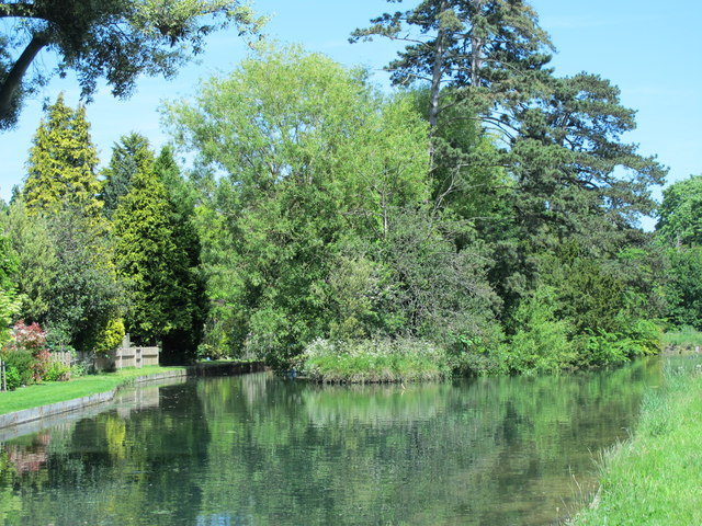 Island in the New River east of High Road, EN10