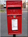 SZ9098 : Postbox on Fernhurst Gardens (closeup) by Jeff Gogarty
