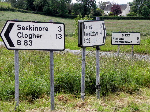 Road signs, Freughmore