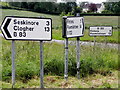 H4668 : Road signs, Freughmore by Kenneth  Allen
