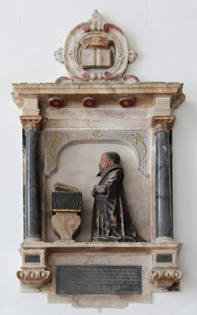 St Mary & St Clement, Clavering - Wall monument