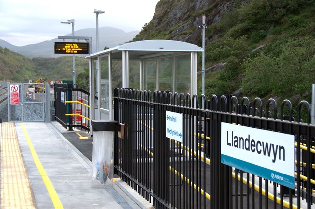 Platform at Llandecwyn Station
