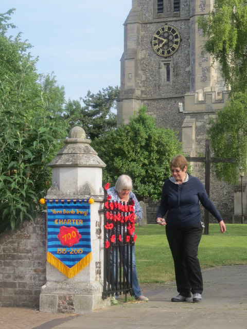 Nearly Eight and the Yarn Bombing at Tring is nearly finished