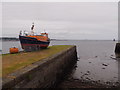 A retired lifeboat in Tayport