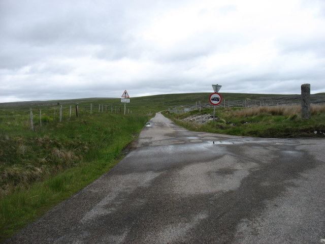 The end (or start) of the Loch Hope road, at Altnaharra