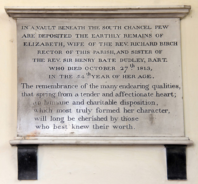 St Mary, Widdington - Wall monument