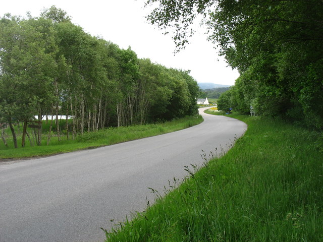 The A836 at Kincardine
