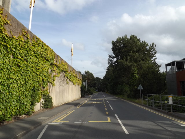 University entrance road at Aberystwyth University