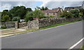 Stone wall, Tump Cottage, Clements End